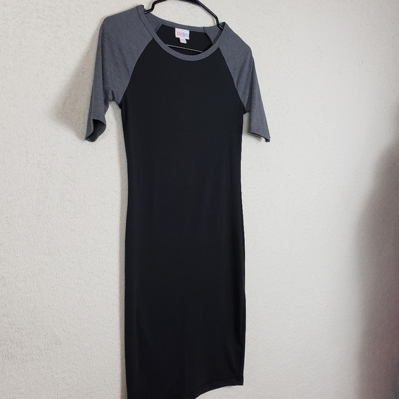 Lularoe black and gray maxi dress size XXS - Picture 3 of 6